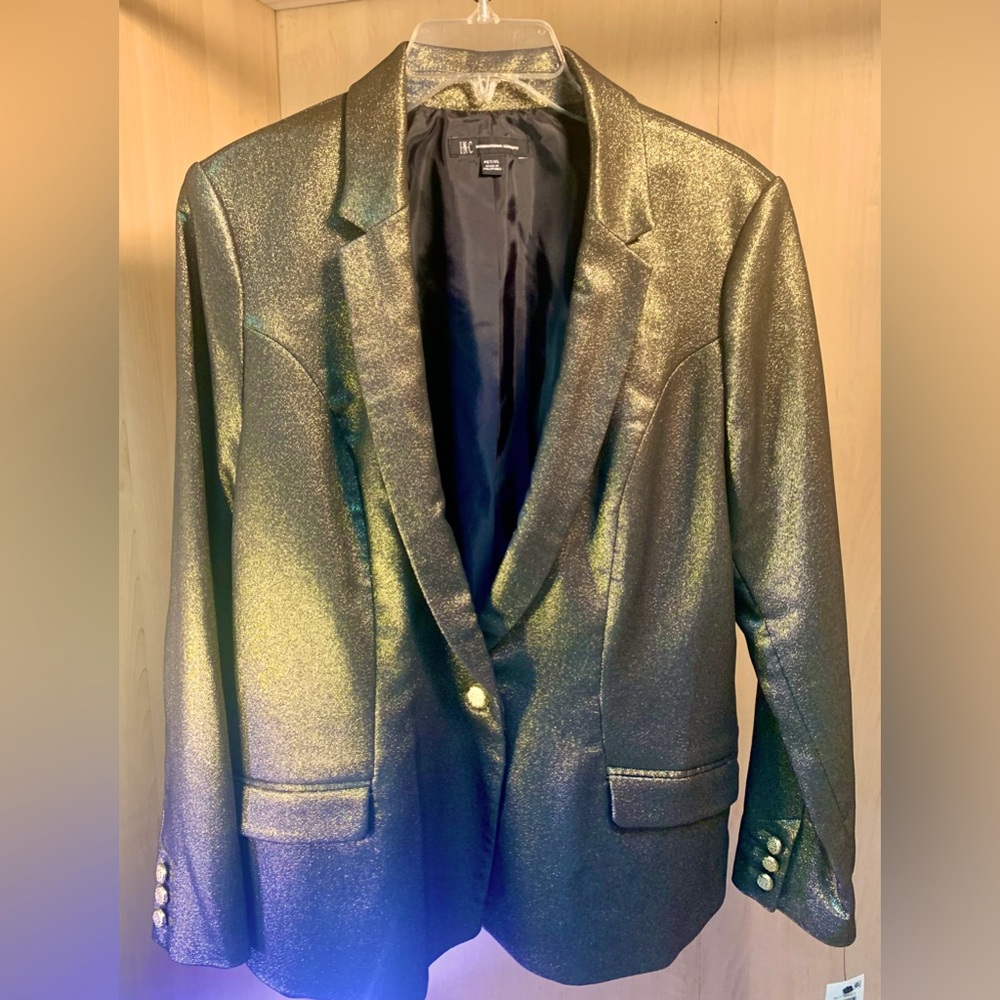 Gold Glitterati Blazer by INC